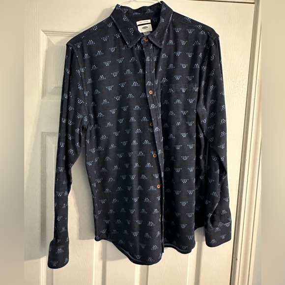 Men’s Old Navy blue button up Size M Slim Fit - Picture 1 of 3
